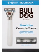 Bulldog Sensitive Ceramic Razor holicí strojek + náhradní břity 9 ks