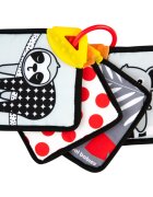 Canpol babies BabiesBoo Sensory Cards with Teether otočná knížka s kousátkem 1 ks