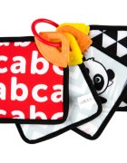 Canpol babies BabiesBoo Sensory Cards with Teether otočná knížka s kousátkem 1 ks