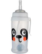 Canpol babies BabiesBoo Sport Cup sportovní láhev s brčkem se závažím Panda 1 ks