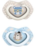 Canpol babies Bonjour Paris A 0-6 m dudlík Blue 2 ks