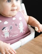 Canpol babies Bonjour Paris Bibs bryndák Pink 1 ks