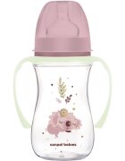 Canpol babies EasyStart Sleepy Koala 240 ml kojenecká láhev 3 m+ Pink 1 ks