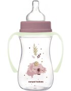 Canpol babies EasyStart Sleepy Koala 240 ml kojenecká láhev 3 m+ Pink 1 ks