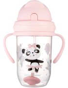 Canpol babies Exotic Animals Cup With Straw hrnek s brčkem 1 ks