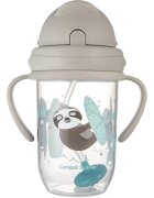 Canpol babies Exotic Animals Cup With Straw hrnek s brčkem Gray 1 ks