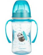 Canpol babies Exotic Animals tréninkový hrnek s držadly 6+ m Blue 1 ks