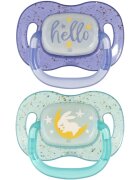 Canpol babies NIGHTGLOW Boy dudlík 18m+ 2 ks