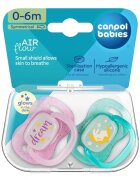 Canpol babies NIGHTGLOW Girl dudlík 0-6 m 2 ks