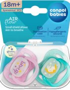 Canpol babies NIGHTGLOW Girl dudlík 18m+ 2 ks