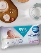 Canpol babies Wet Wipes 99% Water dětské jemné vlhčené ubrousky 60 ks