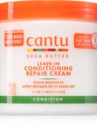 CANTU Shea Butter Leave-In Conditioning Cream bezoplachový kondicionér pro poškozené vlasy 453 g