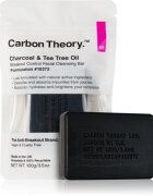 Carbon Theory Charcoal & Tea Tree Oil čisticí tuhé mýdlo pro zklidnění pleti 100 g