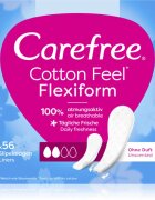 Carefree Cotton Flexiform slipové vložky bez parfemace 56 ks