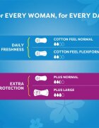 Carefree Cotton Flexiform slipové vložky bez parfemace 56 ks