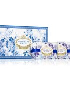 Castelbel Portus Cale Gold & Blue tuhé mýdlo dárková sada 3x150 g