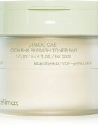 celimax Ji Woo Gae Cica BHA Blemish Toner Pad exfoliační polštářky pro citlivou pleť se sklonem k akné 60 ks