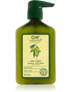 CHI Olive Naturals Hair & Body Shampoo šampon a sprchový gel s olivovým olejem 2 v 1 340 ml