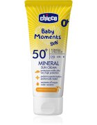 Chicco Baby Moments Sun Mineral opalovací krém pro děti SPF 50+ 0 m+ 75 ml