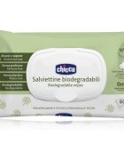 Chicco Biodegradable Baby Wipes dětské jemné vlhčené ubrousky 60 ks