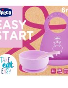 Chicco Easy Start 6m+ jídelní sada pro děti Pink