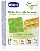 Chicco Natural Colored and Perfumed Stickers nálepky proti hmyzu 3 y+ 12 ks