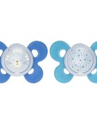 Chicco Physio Comfort Night 16-36 m dudlík Cat/Stars 2 ks