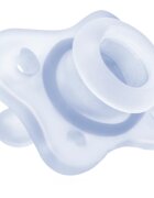 Chicco Physio Forma Mini Soft 0-2m dudlík Blue/Transparent 2 ks