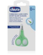 Chicco Short Blade Scissors dětské nůžky s kulatou špičkou 0 m+ 1 ks