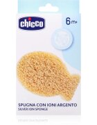 Chicco Silver Ion Sponge 6m+ dětská mycí houba s ionty stříbra 1 ks