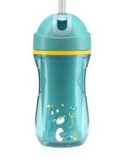 Chicco Sport Cup 14m+ hrnek s brčkem Teal 266 ml