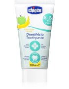 Chicco Toothpaste 6-24m dětská zubní pasta s fluoridem Apple-Banana 50 ml