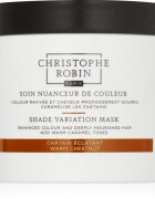 Christophe Robin Shade Variation Mask výživná krémová maska na vlasy odstín Warm Chesnut 250 ml