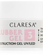 Claresa Rubber Gel Construction Gel UV/LED gelový lak pro prodloužení nehtů odstín 03 12 g