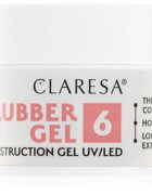 Claresa Rubber Gel Construction Gel UV/LED gelový lak pro prodloužení nehtů odstín 06 12 g