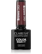Claresa SoakOff UV/LED Color Brown gelový lak na nehty odstín 310 5 g