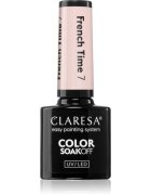 Claresa SoakOff UV/LED Color French Time gelový lak na nehty s použitím UV/LED lampy odstín 7 5 g