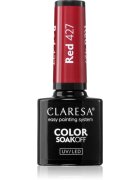 Claresa SoakOff UV/LED Color Fun Fair gelový lak na nehty odstín Red 427 5 g