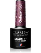 Claresa SoakOff UV/LED Color Galaxy gelový lak na nehty odstín Red 5 g