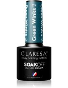 Claresa SoakOff UV/LED Color Green Winks gelový lak na nehty odstín 2 5 g