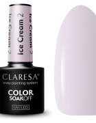 Claresa SoakOff UV/LED Color Ice Cream gelový lak na nehty odstín 2 5 g