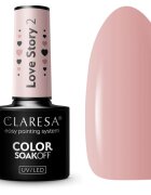 Claresa SoakOff UV/LED Color Love Story gelový lak na nehty odstín 2 5 g