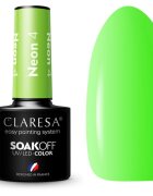 Claresa SoakOff UV/LED Color Neon gelový lak na nehty odstín 4 5 g