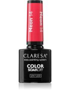 Claresa SoakOff UV/LED Color Neon gelový lak na nehty odstín NEON 14 5 g