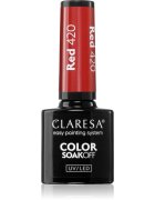 Claresa SoakOff UV/LED Color River gelový lak na nehty odstín Red 420 5 g