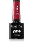 Claresa SoakOff UV/LED Color Warm Feelings gelový lak na nehty odstín Red 435 5 g