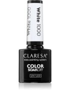 Claresa SoakOff UV/LED Color White gelový lak na nehty odstín 1000 5 g