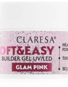 Claresa Soft&Easy Builder Gel podkladový gel na nehty odstín Glam Pink 45 g