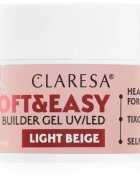 Claresa Soft&Easy Builder Gel podkladový gel na nehty odstín Light Beige 45 g