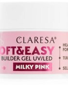 Claresa Soft&Easy Builder Gel podkladový gel na nehty odstín Milky Pink 45 g